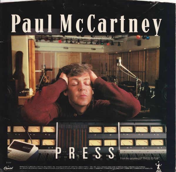 Paul McCartney : Press (7", Single, Spe)