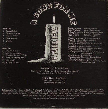 Family (6) : A Song For Me (LP, Album, Promo, San)