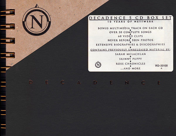 Various : Decadence (5xCD, Comp, Enh, Ltd, Num)