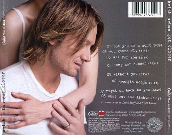 Keith Urban : Get Closer (CD, Album)
