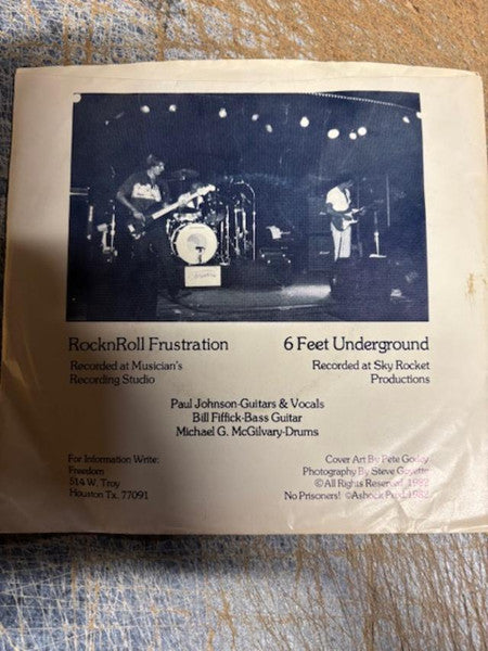 Paul Johnson & Freedom : RocknRoll Frustration (7")