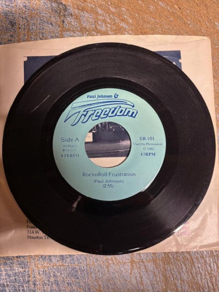 Paul Johnson & Freedom : RocknRoll Frustration (7")