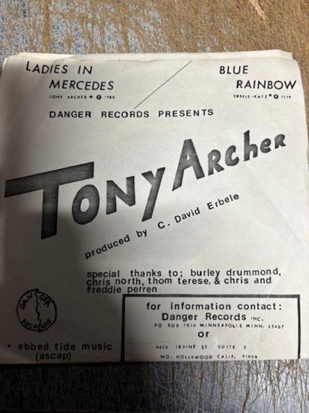 Tony Archer (3) : Ladies In Mercedes (7")