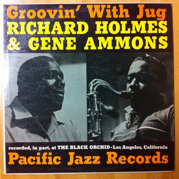 Richard "Groove" Holmes & Gene Ammons : Groovin' With Jug (LP, Album, Mono)
