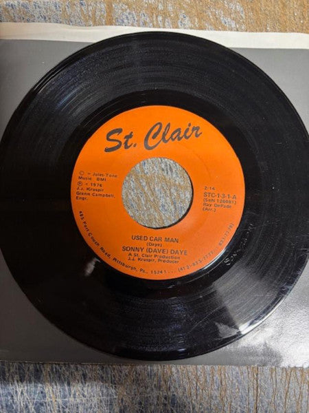 Sonny Day : Used Car Man (7")