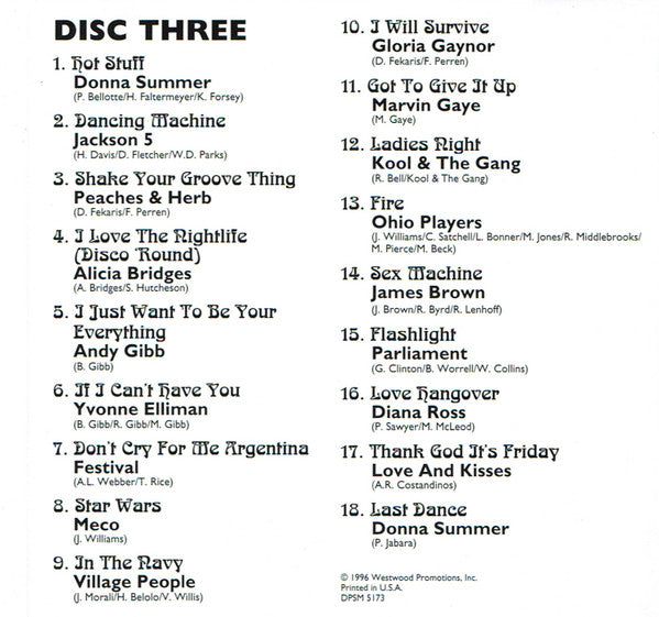 Various :  70’s Party Mix Disc 3 (CD, Comp)
