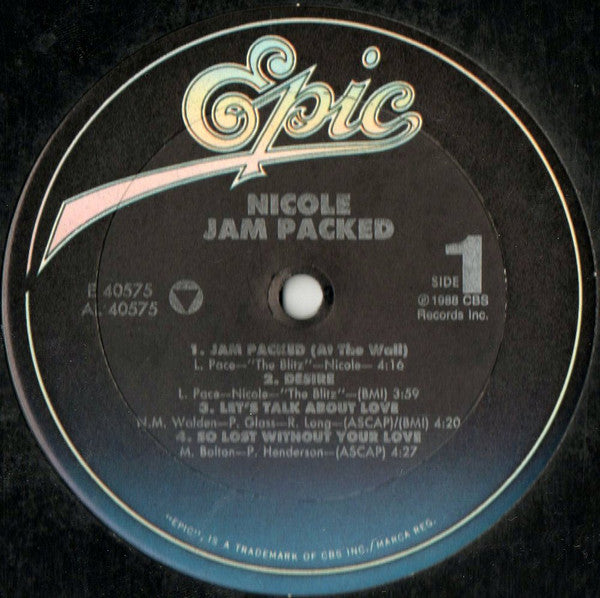 Nicole J McCloud : Jam Packed (LP, Album)
