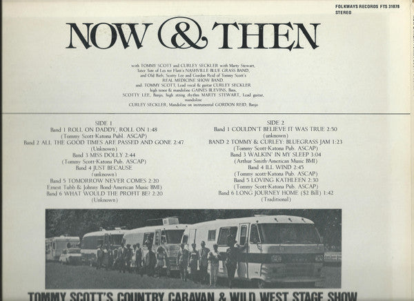 Tommy Scott (7) & Curly Seckler : Now & Then (LP, Album)
