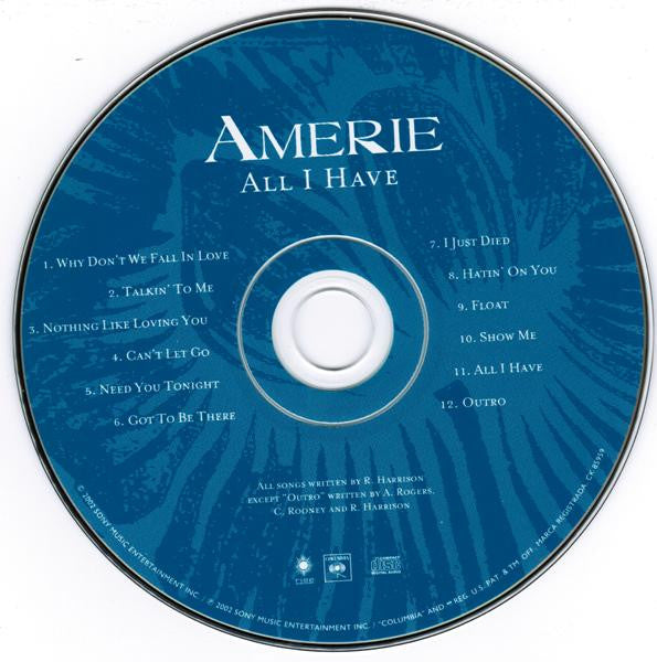 Amerie : All I Have (CD, Album)