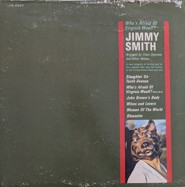 Jimmy Smith : Who's Afraid Of Virginia Woolf? (LP, Album, Ind)