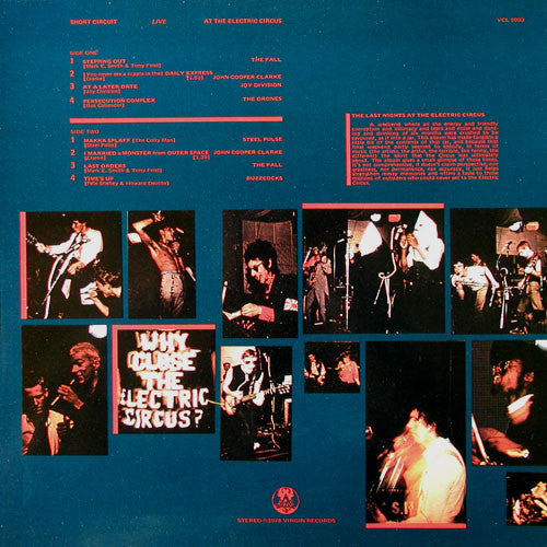 Various : Short Circuit - Live At The Electric Circus (10", RP)