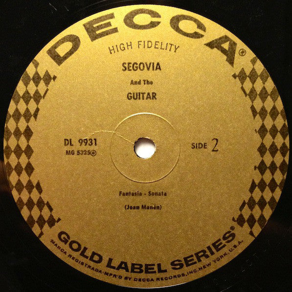 Segovia* : Segovia And The Guitar (LP, Album, Mono, RP)