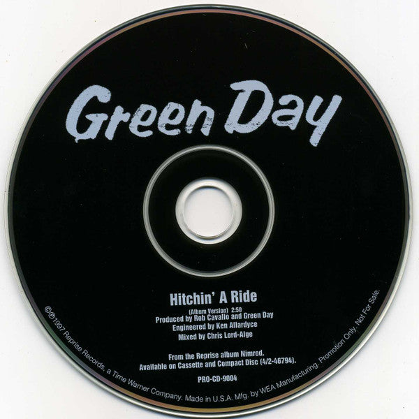 Green Day : Hitchin' A Ride (CD, Single, Promo)