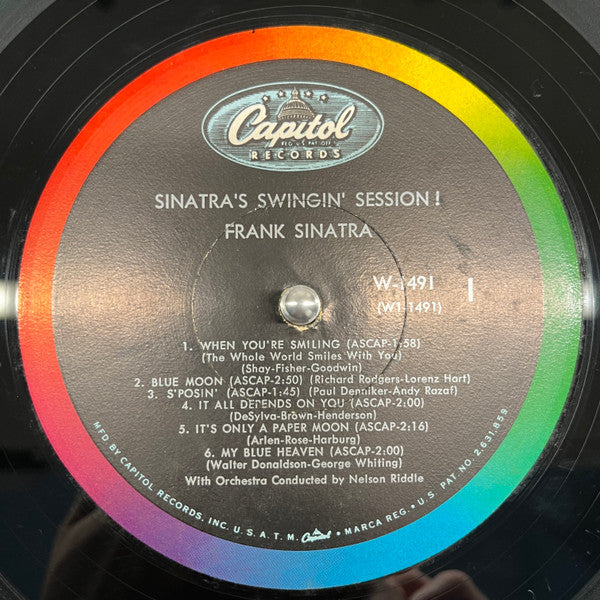 Frank Sinatra With Nelson Riddle And His Orchestra : Sinatra's Swingin' Session !!! (LP, Album, Mono, RE, Scr)