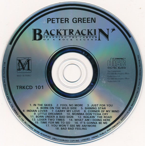 Peter Green (2) : Backtrackin' - Spanning The Career Of A Rock Legend (CD, Album, Comp)