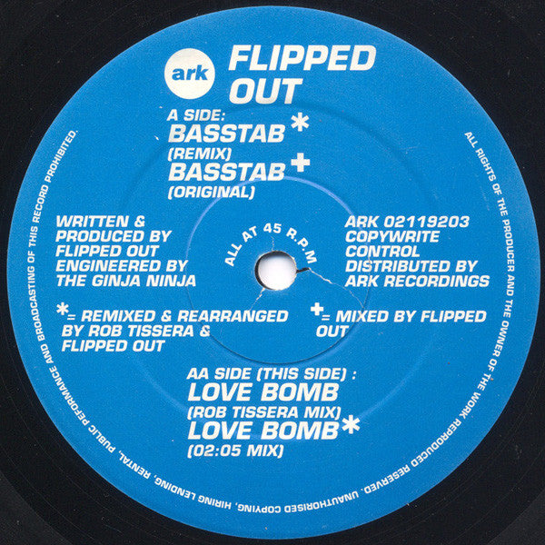 Flipped Out : Basstab / Love Bomb (12")