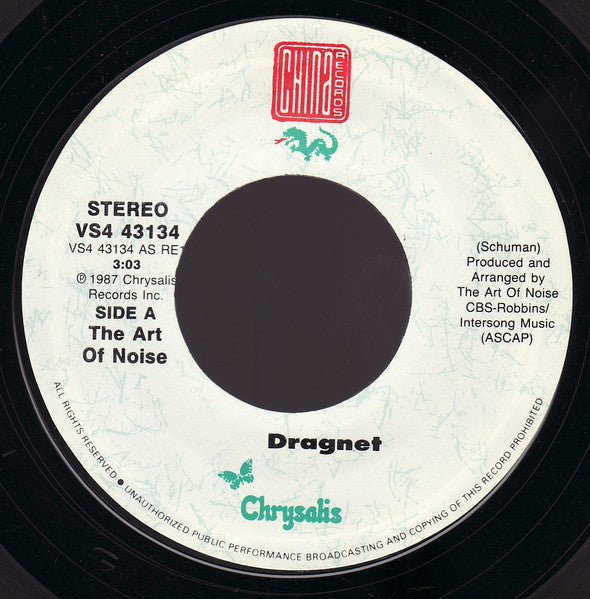 The Art Of Noise : Dragnet (7")