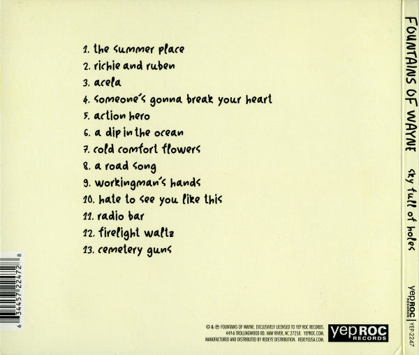 Fountains Of Wayne : Sky Full Of Holes (CD, Album)