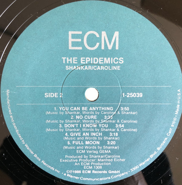 Shankar / Caroline (2) : The Epidemics (LP, Album)