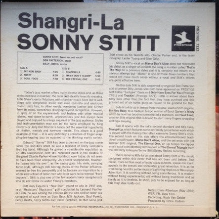 Sonny Stitt With Don Patterson : Shangri-La (LP, Album, Mono)