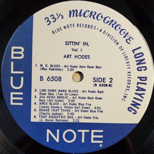 Art Hodes : Sittin' In - Volume I (LP, Comp)