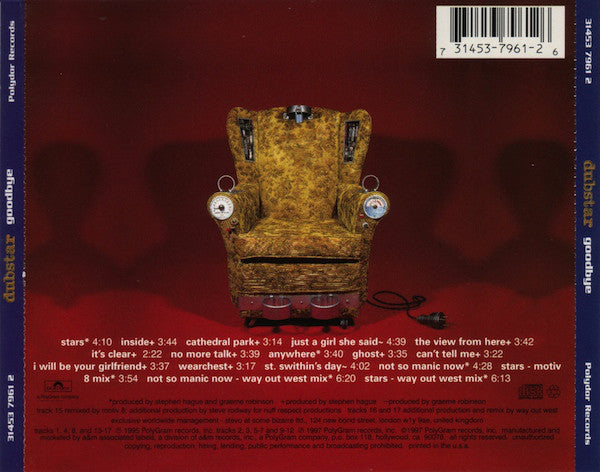 Dubstar (2) : Goodbye (CD, Album, Comp)