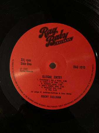 Rocky Sullivan : Illegal Entry (LP, Album)