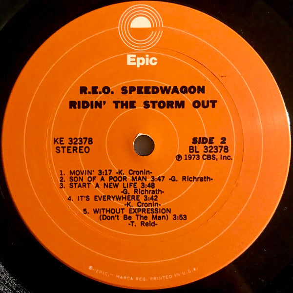 REO Speedwagon : Ridin' The Storm Out (LP, Album, Ter)