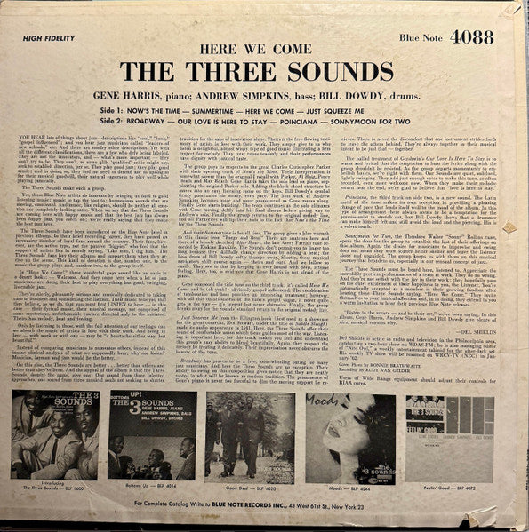The 3 Sounds* : Here We Come (LP, Album, Mono)