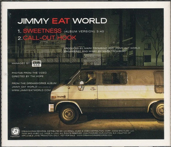Jimmy Eat World : Sweetness (CD, Single, Promo)