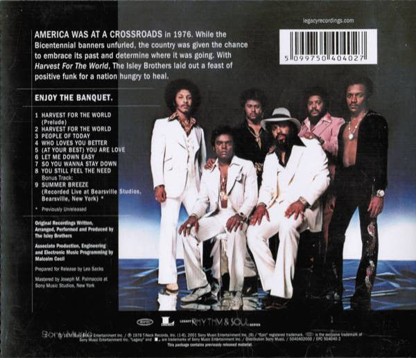 The Isley Brothers : Harvest For The World (CD, Album, RE, RM)