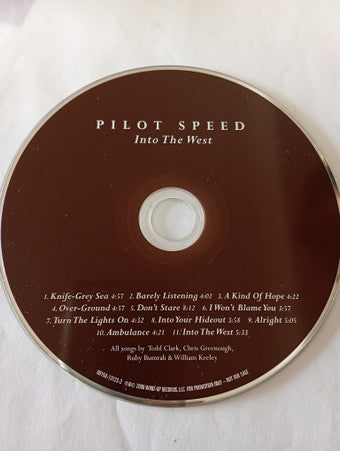 Pilot Speed : Into The West (CD, Album, Promo)