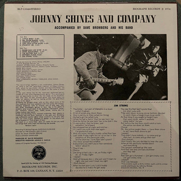 Johnny Shines : Johnny Shines & Co. (LP, Album)
