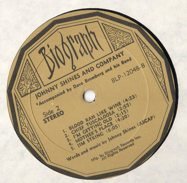Johnny Shines : Johnny Shines & Co. (LP, Album)