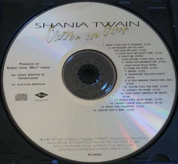 Shania Twain : Come On Over (CD, Album, Club)