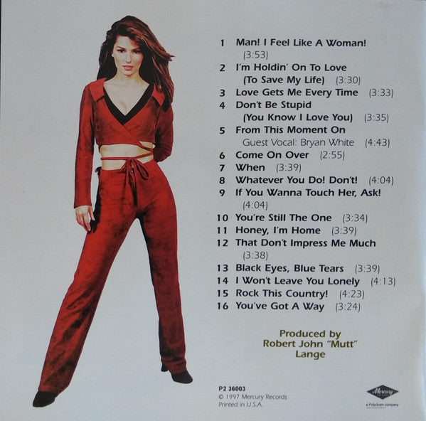 Shania Twain : Come On Over (CD, Album, Club)