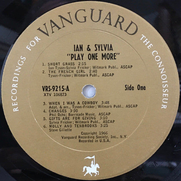 Ian & Sylvia : Play One More (LP, Album, Mono)