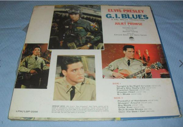 Elvis Presley : G. I. Blues (LP, Album, Mono, Hol)