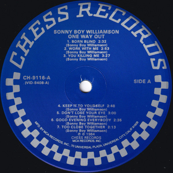 Sonny Boy Williamson (2) : One Way Out (LP, Comp, RE, RP)