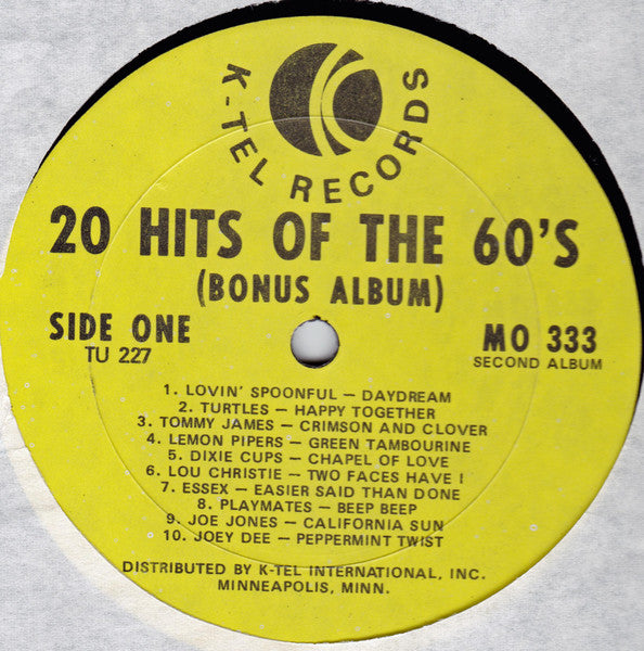 Various : 20 Electrifying Hits Plus-Bonus 20 Hits Of The 60's (2xLP, Comp)