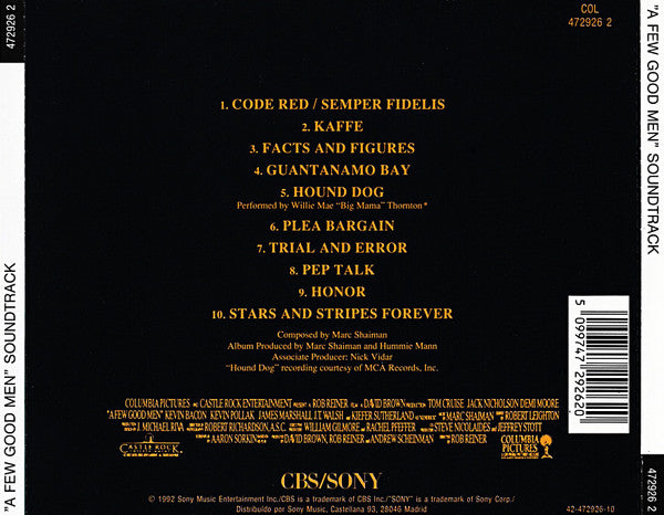 Marc Shaiman : A Few Good Men (CD)
