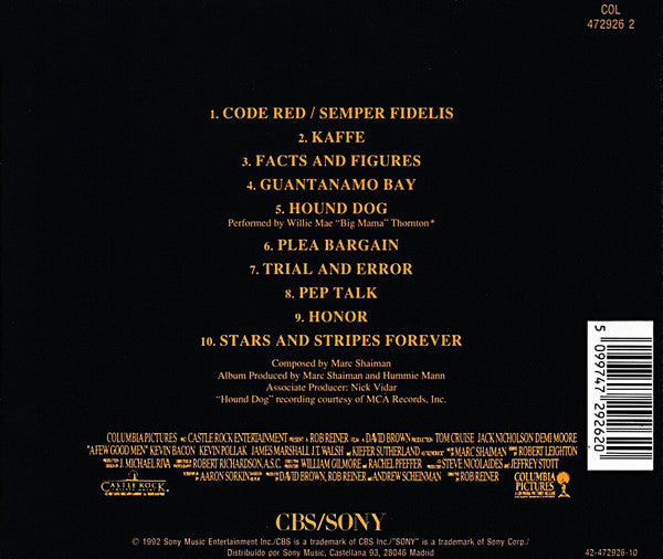 Marc Shaiman : A Few Good Men (CD)