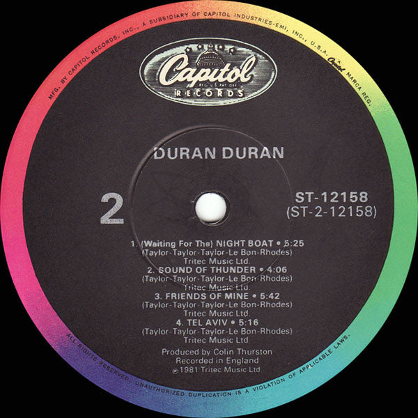 Duran Duran : Duran Duran (LP, Album, RE, Jac)