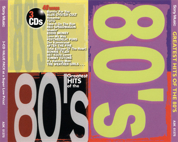 Various : Greatest Hits Of The 80's (3xCD, Comp)