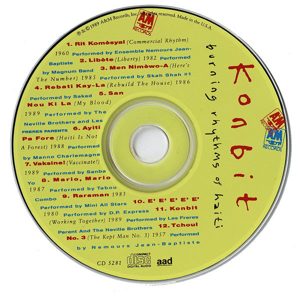 Various : Konbit (Burning Rhythms Of Haiti) (CD, Comp)
