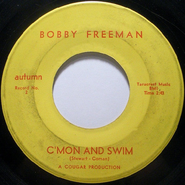 Bobby Freeman : C'mon And Swim (7")