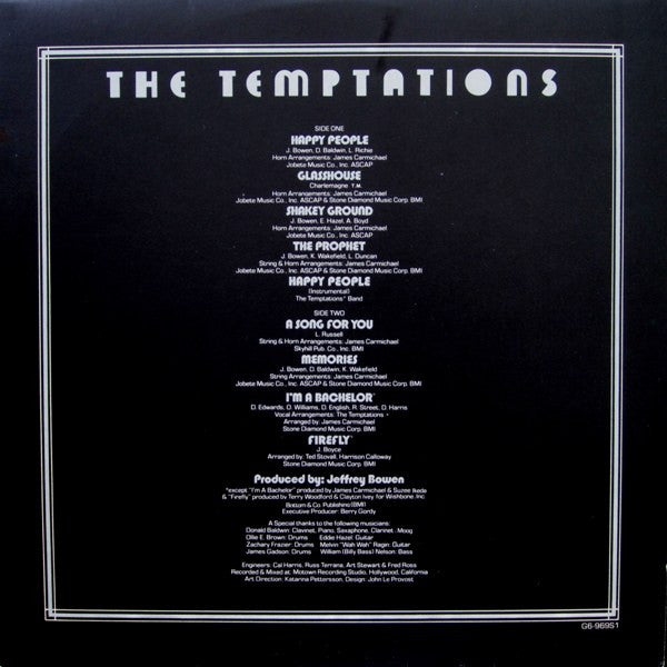 The Temptations : A Song For You (LP, Album)