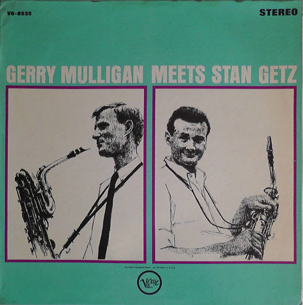 Stan Getz & Gerry Mulligan : Gerry Mulligan Meets Stan Getz (LP, Album, RE)