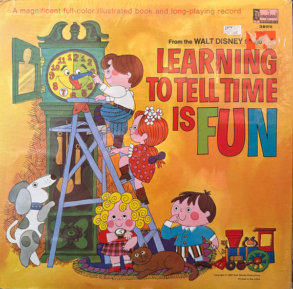 Laura Olsher And Tutti Camarata : Learning To Tell Time Is Fun (LP, Album, RE, RP)