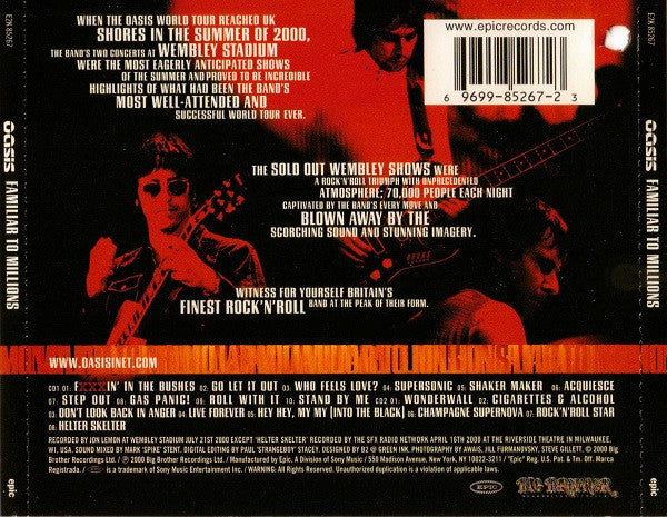 Oasis (2) : Familiar To Millions (2xCD, Album)